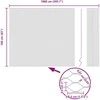 Hexagonal Fence with Post 10 x 1,6 m PVC dengtas plienas Pilka