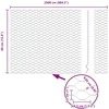 Hexagonal Fence with Post 25 x 0,4 m Galvanizuotas plienas
