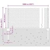 Hexagonal Fence with Post 100 x 0,6 m PVC dengtas plienas Žalia