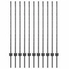 Įmontuotas tvoros stulpas 11 vnt. Pilka 160 cm