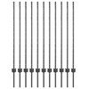 Tvorelės stulpas 11 pcs Pilka 120 cm Plienas