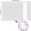 Hexagonal Fence with Post 100 x 1,6 m PVC dengtas plienas Pilka