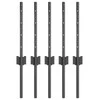 Įmontuotas tvoros stulpas 5 vnt. Pilka 80 cm