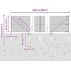 Suvirintas vielinis tvoras su smailiais galais 25 x 0,5 m Pilka