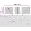 Suvirintas vielinis tvoras su smailiais galais 10 x 0,5 m Žalia