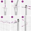 Suvirintas vielinis tvoras su smailiais galais 25 x 0,5 m