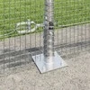 Suvirinta vielos tvora su betono baze 10 x 0,5 m Sidabrinė