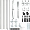 Tvorelės stulpas 7 pcs Sidabro Plienas