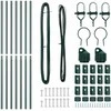 Tvorelės stulpas 7 pcs Žalia Plienas