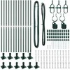 Tvorelės stulpas 13 pcs Žalia Plienas