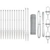 Hexagonal Fence with Post 25 x 0,5 m Galvanizuotas plienas