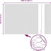 Hexagonal Fence with Post 10 x 1,2 m PVC dengtas plienas Pilka