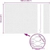 Hexagonal Fence with Post 10 x 1,6 m PVC dengtas plienas Pilka
