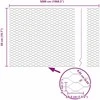 Hexagonal Fence with Post 50 x 0,5 m Galvanizuotas plienas