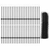 Hexagonal Fence with Post 100 x 0,5 m PVC dengtas plienas Pilka