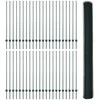 Hexagonal Fence with Post 100 x 1,4 m PVC dengtas plienas Žalia