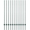 Įmontuotas tvoros stulpas 11 vnt. Žalia 180 cm