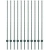 Tvorelės stulpas 11 pcs Žalia 140 cm Plienas