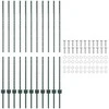 Tvorelės stulpas 11 pcs Žalia 140 cm Plienas