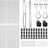 Įmontuotas tvoros stulpas 13 pcs Sidabrinė