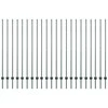 Įmontuotas tvoros stulpas 22 vnt. Žalia 200 cm