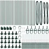 Tvorelės stulpas 26 pcs Pilka Dydis: 3,2 x 3,2 x 50 cm