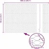 Hexagonal Fence with Post 10 x 1 m PVC dengtas plienas Žalia