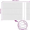 Hexagonal Fence with Post 10 x 1,6 m PVC dengtas plienas Žalia