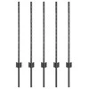 Įmontuotas tvoros stulpas 5 vnt. Pilka 120 cm