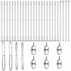 Tvorelės stulpas 26 pcs Pilka 3,2 x 3,2 x 170 cm
