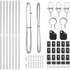 Tvorelės stulpas 7 pcs Sidabro Plienas
