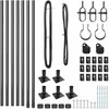 Tvorelės stulpas 7 pcs Pilka Plienas