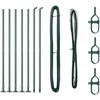 Tvorelės stulpas 7 pcs Žalia Plienas