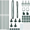 Tvorelės stulpas 7 pcs Žalia Plienas
