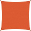 Uždanga nuo saulės, oranžinės spalvos, 3,6x3,6m, HDPE, 160g/m²