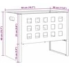 Ugnies dubuo Juoda 50 x 30 x 40 cm Plienas