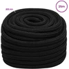 Universali virvė 25 mm 25 m Juoda Poliesteris