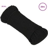 Universali virvė 4 mm 25 m Juoda Poliesteris