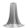 Uodų tinklas lovai 3 vnt. 156 mesh Juoda ⌀56 x 220 cm