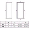 Vidaus durys, baltos, 76x201,5cm, ESG stiklas ir aliuminis