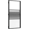 Stiklinės durys Juoda 102,5 x 3,5 x 201,5 cm Aliuminis