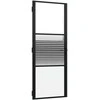 Stiklinės durys Dryžuotas Juoda 83 x 3,5 x 201,5 cm Aliuminis