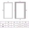 Vidaus durys, juodos, 102,5x201,5cm, stiklas ir aliuminis