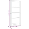 us durys Natūrali 93 x 202 cm fanera