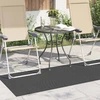 Vidaus ir lauko kilimas PALMERAS Antracitas 200 x 80 cm