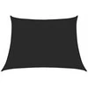 Uždanga nuo saulės, juodos spalvos, 4/5x3m, HDPE, 160g/m²