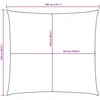 Uždanga nuo saulės, oranžinė, 2,5x3m, oksfordo audinys