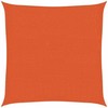 Uždanga nuo saulės, oranžinės spalvos, 2x2m, HDPE, 160g/m²