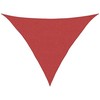 Uždanga nuo saulės, raudona, 2,5x2,5x3,5m, HDPE, 160g/m²
