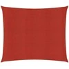 Uždanga nuo saulės, raudonos spalvos, 6x6m, HDPE, 160g/m²